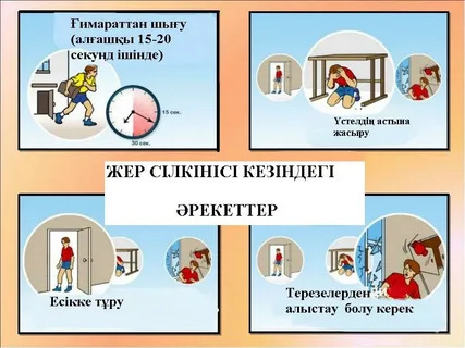 Жер сілкінісі кезіндегі қауіпсіздік жаттығулары